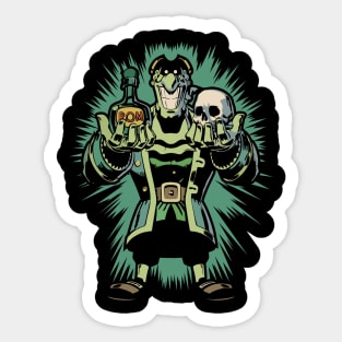 Dark Dr. Livesey - Halloween Treasure Island Sticker